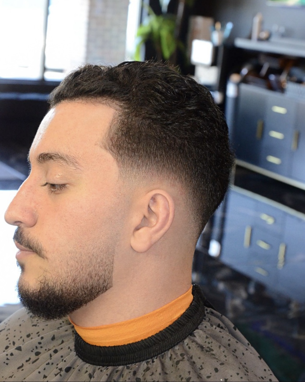 High fade with beard trim